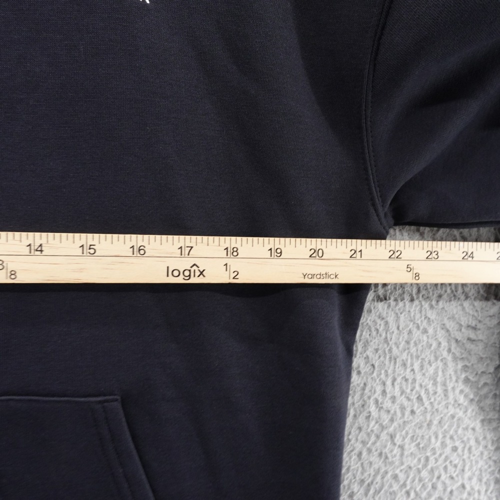 Under Armour Womens Medium Essential Fleece Hoodie Black Loose Fit Pullover NEW - Picture 8 of 14